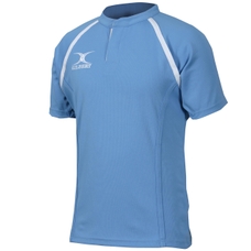 Gilbert Xact Plain Rugby Shirt - Sky Blue - 5-6 Years